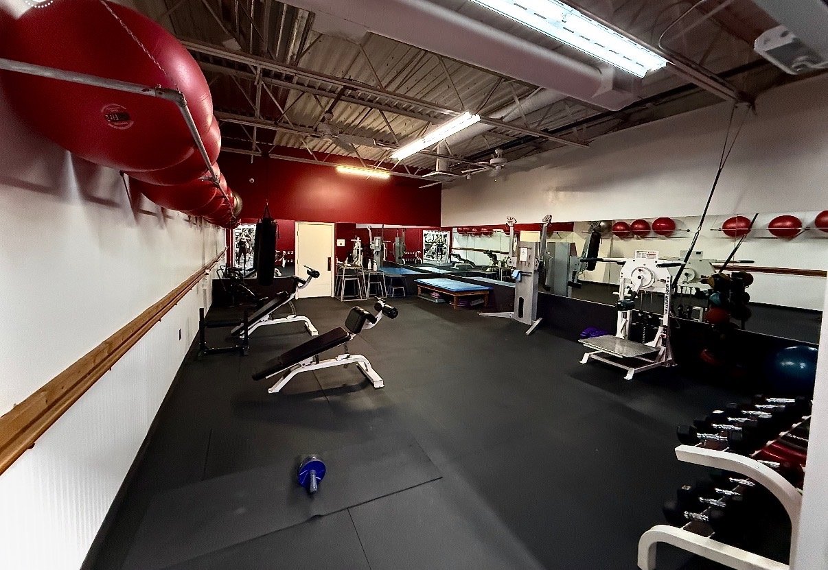 Benches and functional training equipment at Richmond Athletic Club