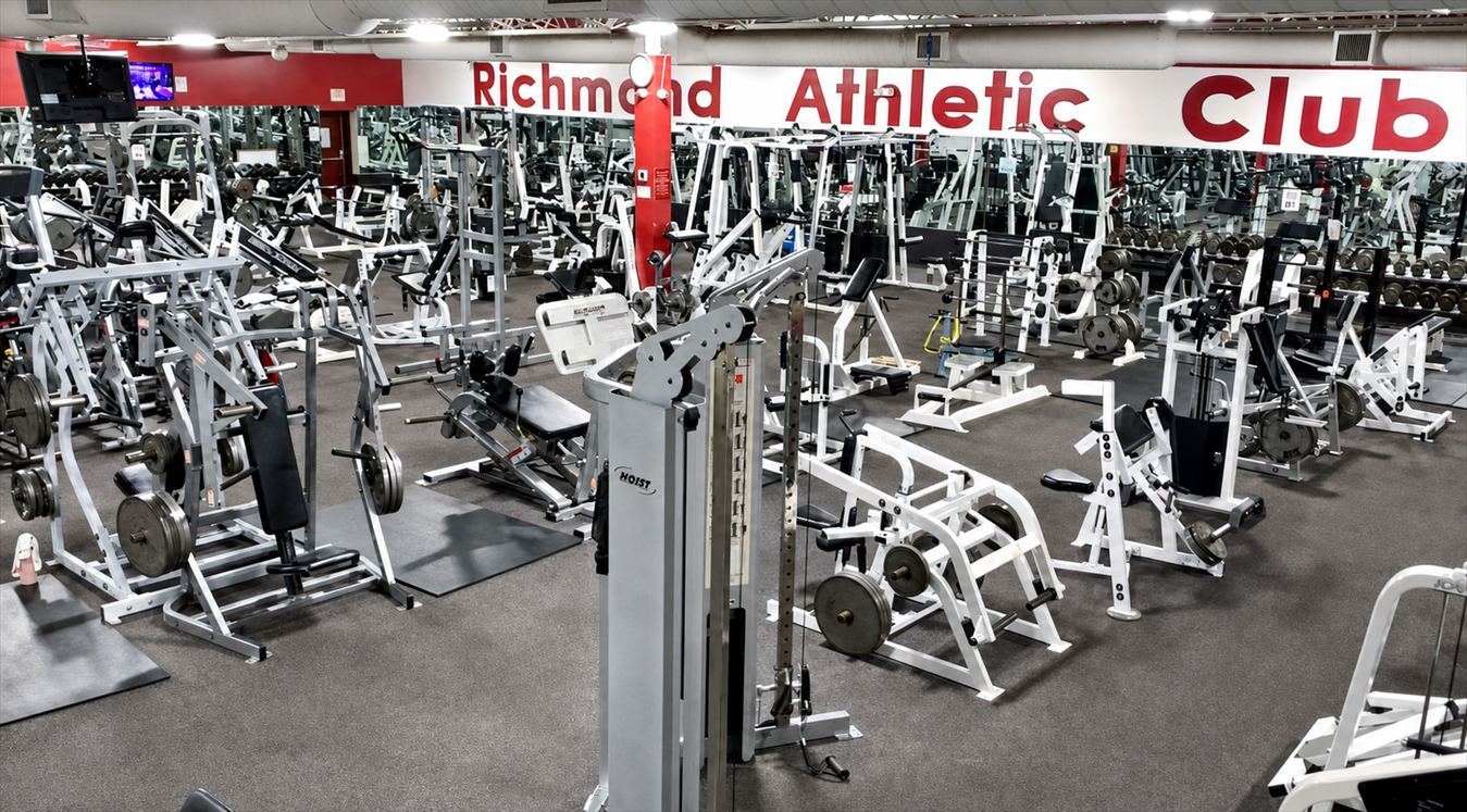 The Richmond Athletic Club weight floor